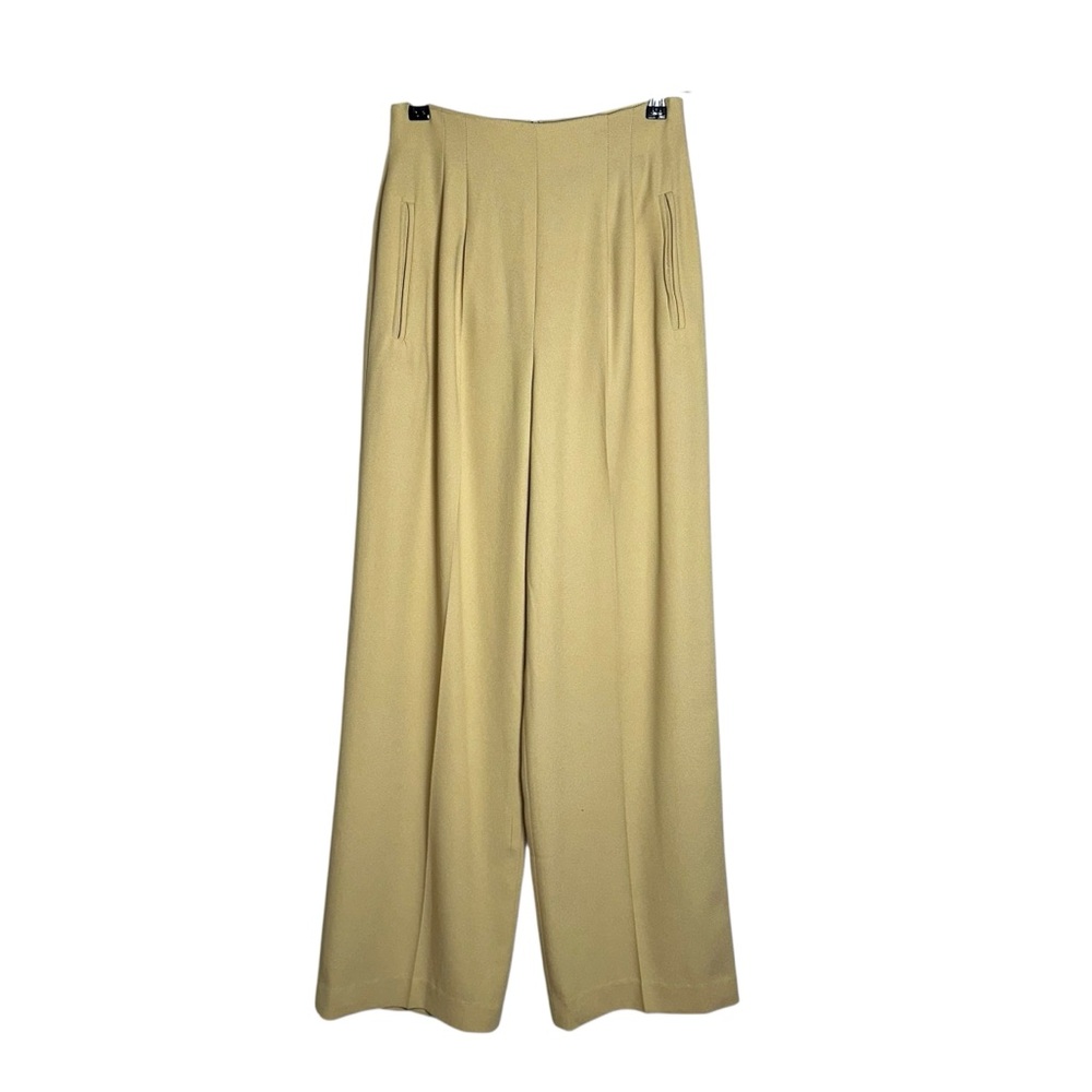 Tina Hägen High Waist Wide Leg‎ Dress Pants 4 | Minimalist Quiet Luxury Trousers